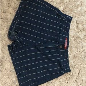 High wasted Striped shorts